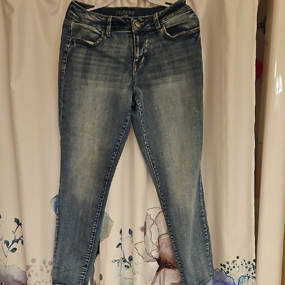 Maurices Women's Skinny Jeans - Light Blue Wash
